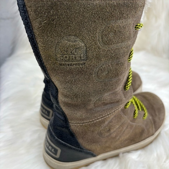 SOREL GLACY LACE UP WINTER BOOTS SIZE 6 - Picture 5 of 12